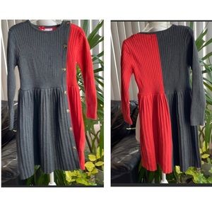 Color block Sweater dress for girls